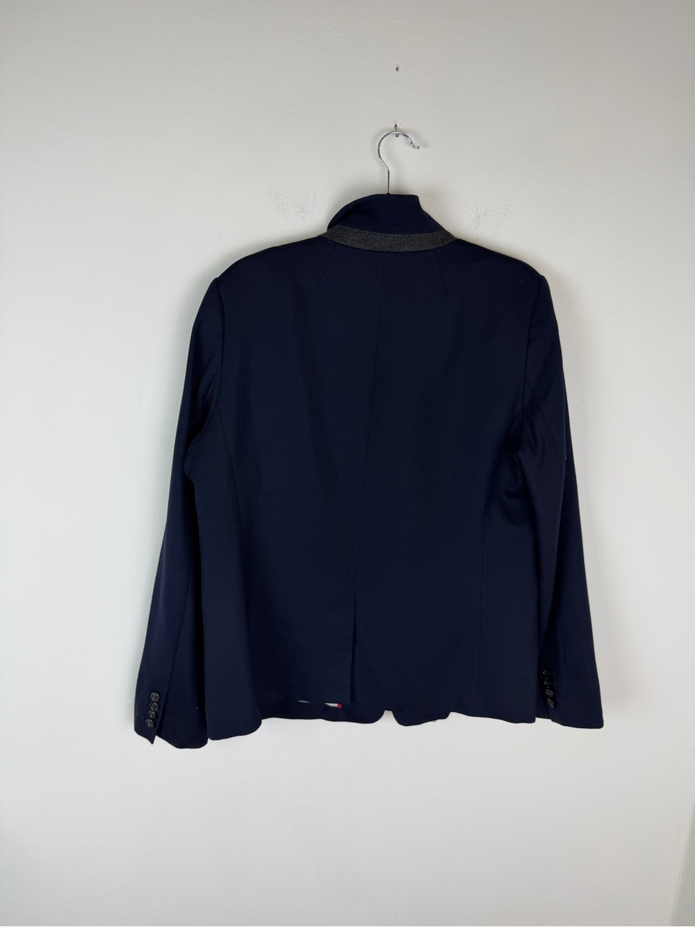 J. Crew Regent Blazer Jacket in Navy Blue Wool Size 16 - Picture 5 of 8